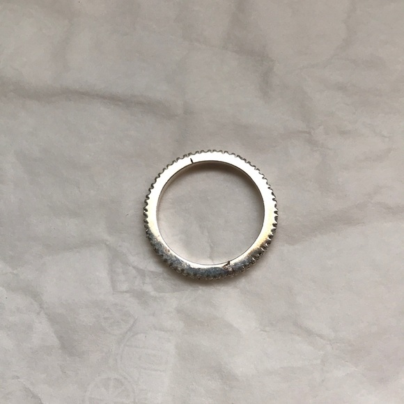 Sterling silver cubic zirconia band/ring - Picture 5 of 6